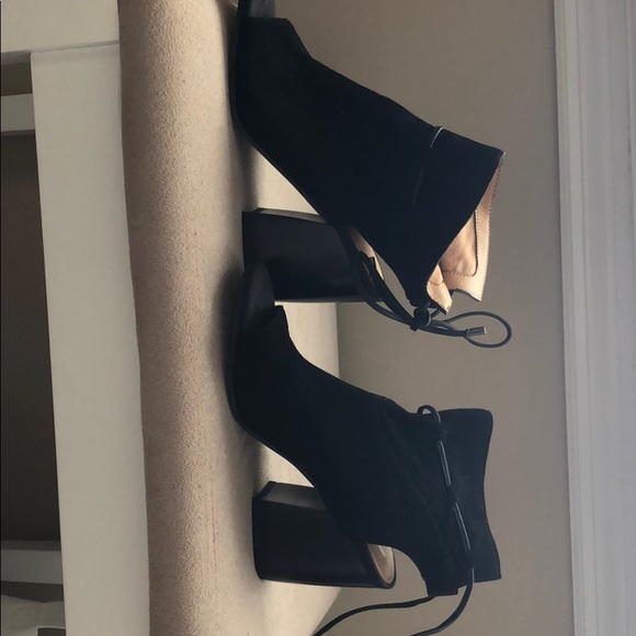 Franco Sarto Tie back suede ankle boots - Picture 3 of 3